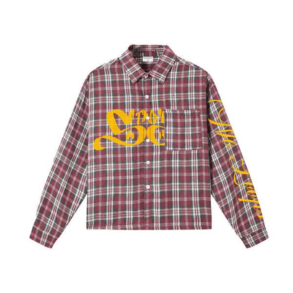 1 OF 1 S BRICK LS PLAID BOXY POLO